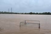Flooding near Exeter in 2023.