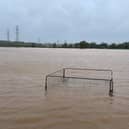 Flooding near Exeter in 2023.
