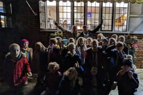 Mayor & Mayoress of the Borough of Reigate & Banstead with the scouts