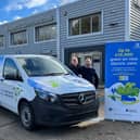 Hi Speed Services Ltd based in Ash Vale, became the first business to benefit from the grant scheme, having been allocated £10,000 off the full price of a brand-new electric vehicle to add to their fleet. Picture: Surrey County Council