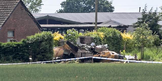 Spitfire crash.