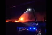 firefighters tackle blaze at Warbreck Hill Road 