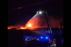 firefighters tackle blaze at Warbreck Hill Road 