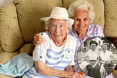 Lucy Shepherd, 26, took her nan, Rita, 93, to surprise her best friend, Jean Wood, 94, who she hadn't seen since 2018.