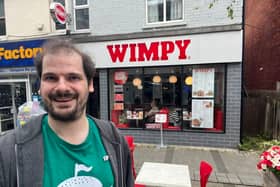 Anthony Zupnik at the Wimpy in Huddersfield. 