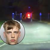 Drug dealer on moped crashes and falls into a stream