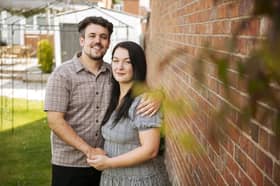 Ross Watson alongside his wife Annika.