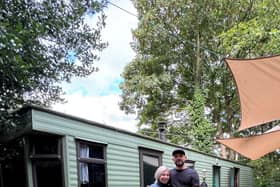 Rudi Smith and his partner Lauren Smith bought a "tatty" static caravan from a scrapyard for £6k to live rent-free - and now save 90 per cent of their wages every month.
