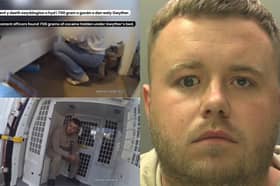 Police discover 700 grams of cocaine under drug dealer’s bed.