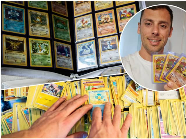Jon Free [pictured] has one of the highest ever graded fourth print 'Charizard' in existence (Photos: Getty Images/Pexels)