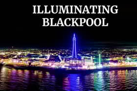 Wide shot photo of Blackpool Illuminations