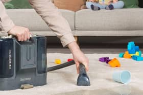 The Beldray Sport Buster Pro cleans stains and spills on carpets