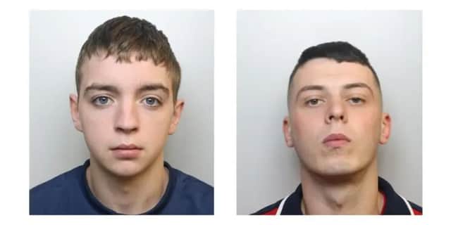 Patrick James (L) and Phillip Adams (R).
