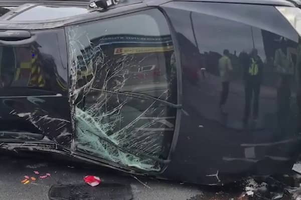 A crash as a result of a drink and drug driver. This is the moment a shameless driver tells cops he was speeding at 76mph in a 30mph zone because he wanted to have a bit of a blast. 