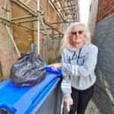 Annie Valentine is sick of people putting rubbish in the recycling bins.