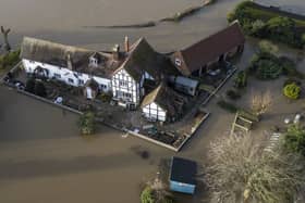 The home of Nick Lupton during the flooding of January 2024. 