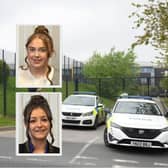 Molly Bulmer and Alicia Richards have been given official commendations for their bravery in stopping an intruder at Birley Academy, preventing 'what could have been the most unimaginable tragedy'. Photo: South Yorkshire Police / PA