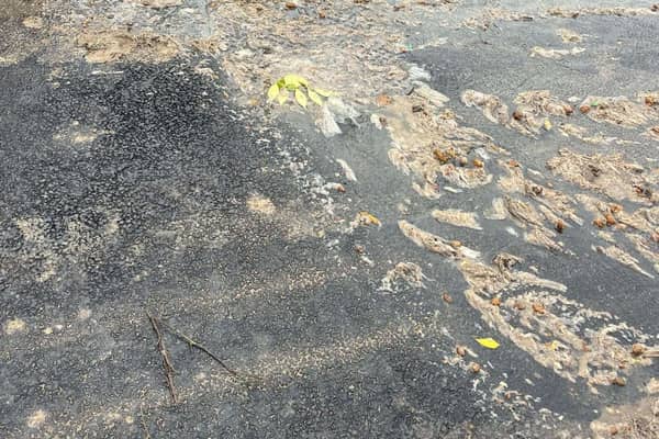 Sewage running through the streets at Whitstable Heights.