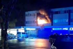 The fire at the flat on Chase Road in Burntwood