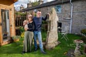 Bob Sutton and Nubia have a 200 year old grave in the back garden of their cottage in Roughlee, Lancashire. 