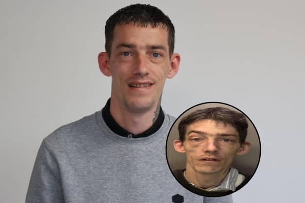 James is approaching two years' clean, and the former drug addict and shoplifter now helps to prevent theft