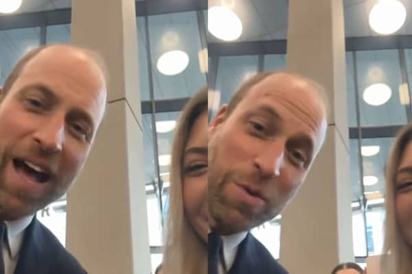 Prince William gives Ulster student ideal excuse for being late.