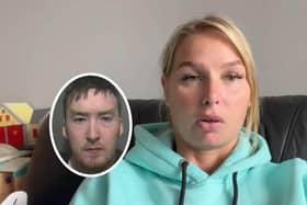 Katie Brett is campaigning again to keep David Minto in prison and to change the lenient sentencing appeals law. Inset: 'Evil' David Minto