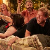 Stacey (Joanna Page), Jason (Robert Wilfort), Nessa (Ruth Jones), Smithy (James Corden), Gavin (Mathew Horne).