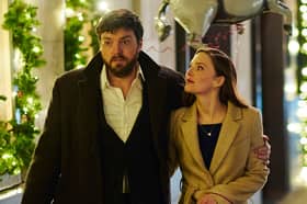 Tom Burke (L) and Holliday Grainger (R) in BBC's Strike.