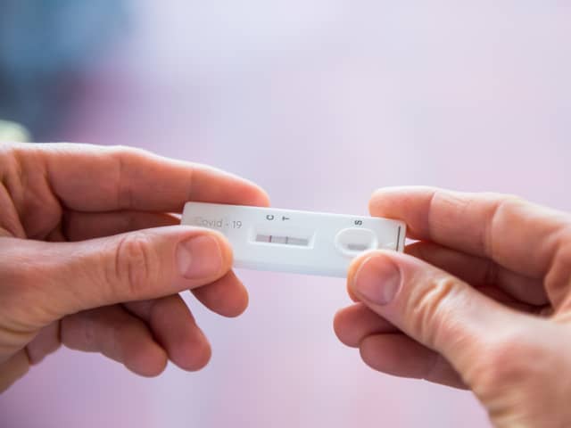 A positive Covid test 