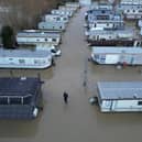 View of the flooding at Proctor's Pleasure Park near Barrow upon Soar, Leicestershire.