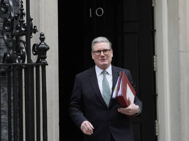 Prime Minister Sir Keir Starmer departs 10 Downing Street, London.