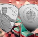 The Official Elvis Presley Plectrum Coin is available to anyone, but only one coin can be ordered per household
