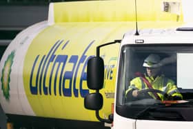 A fuel tanker lorry being driven into the BP Plc fuel terminal in Hemel Hempstead in 2021 (Photo: Dan Kitwood/Getty Images)