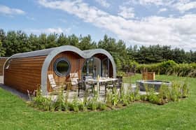 A lodge at Bryn Tanat in North Wales