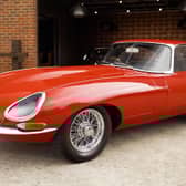 The E-Type can top 150mph, which was remarkable back in the 1960s