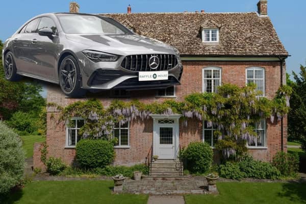 A £2.5 million mansion AND a posh new Mercedes... The clock's ticking