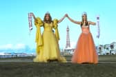 Vicky Bennett, 60, a former Miss Blackpool, with daughter Tabitha Bennett, 20 - Miss Blackpool 2024.