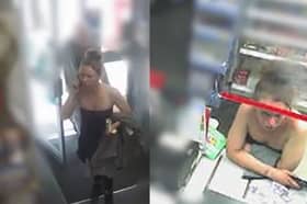 CCTV shows missing Charlene Hobbs on day before she was last seen.