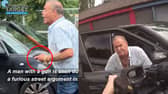 Great grandad brandishes pistol during heated family argument.