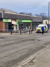 The scene in Berry Lane, Longridge this morning (Friday, March 14)