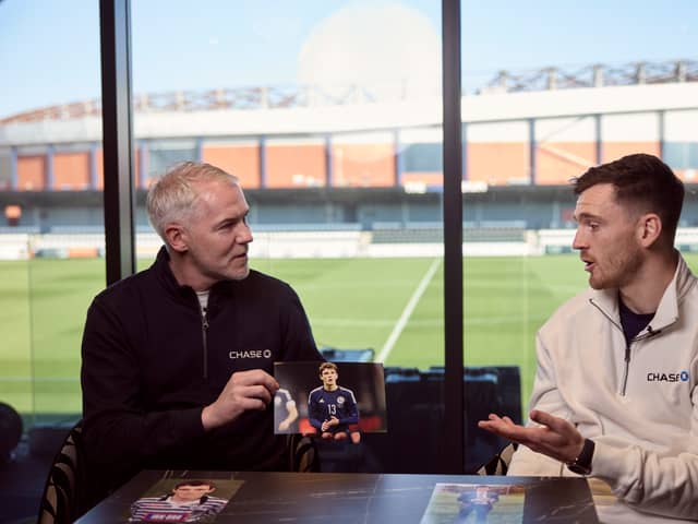 Andy Robertson with his Queen's Park mentor David McCallum