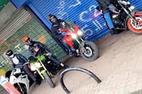 The gang filmed and pictured themselves driving stolen cars and motorbikes. 