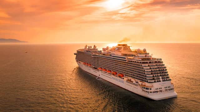 The prize includes an ocean view state room with a balcony