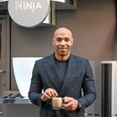 Thierry Henry at the Ninja Luxe Café