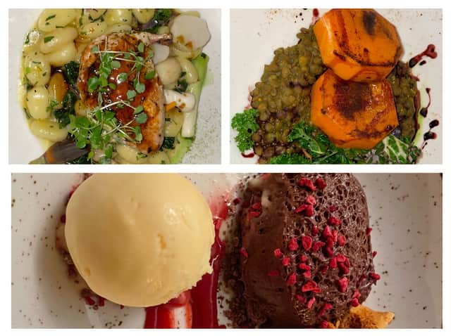 The food at Knights Restaurant, within Lumley Castle, Durham. Photos by Rochelle Barrand.