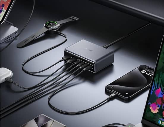 Anker's 200w desktop charging station can charge up to six devices simultaneously