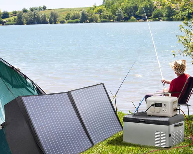 The Allpowers R600 comes with a 100w solar panel if you buy the bargain bundle