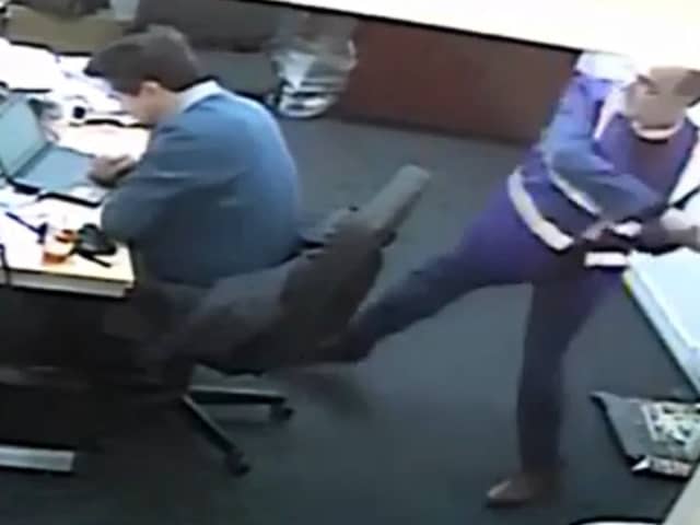 Headteacher Anthony Felton attacks his colleague with a wrench.