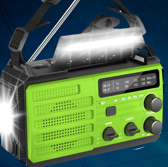 The Rychi wind-up and solar-powered emergency radio - ideal for power cuts